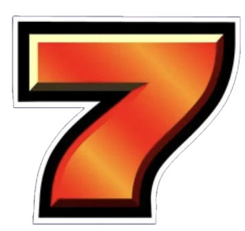 Lucky 7 symbol in Sizzling Hot Deluxe slot