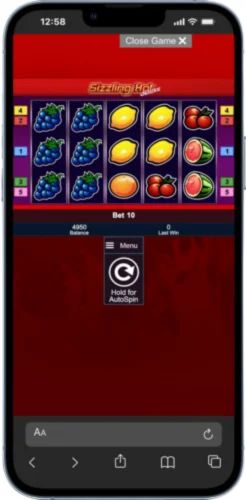 Sizzling Hot Deluxe Play game