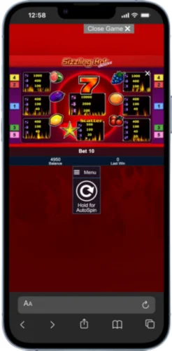 Sizzling Hot Deluxe slot symbols